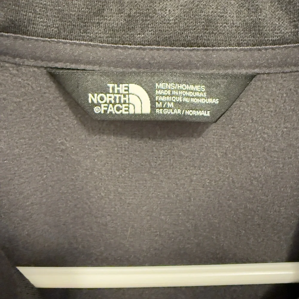 The North Face Men's Full Zip Lightweight Softshell Dark Gray Jacket Size Medium